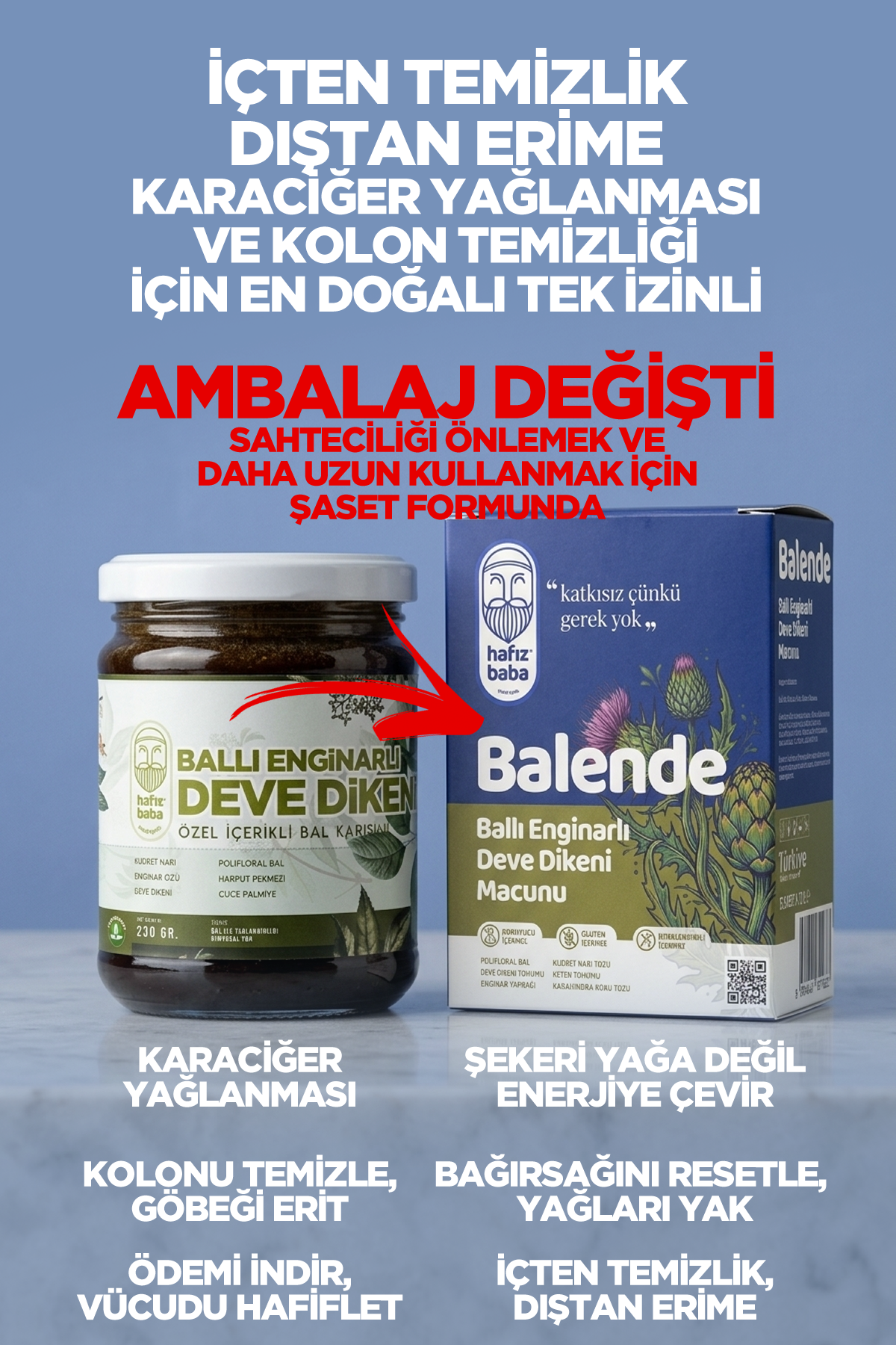 Hafızbaba BALENDE Ballı Enginarlı Deve Dikeni Macunu