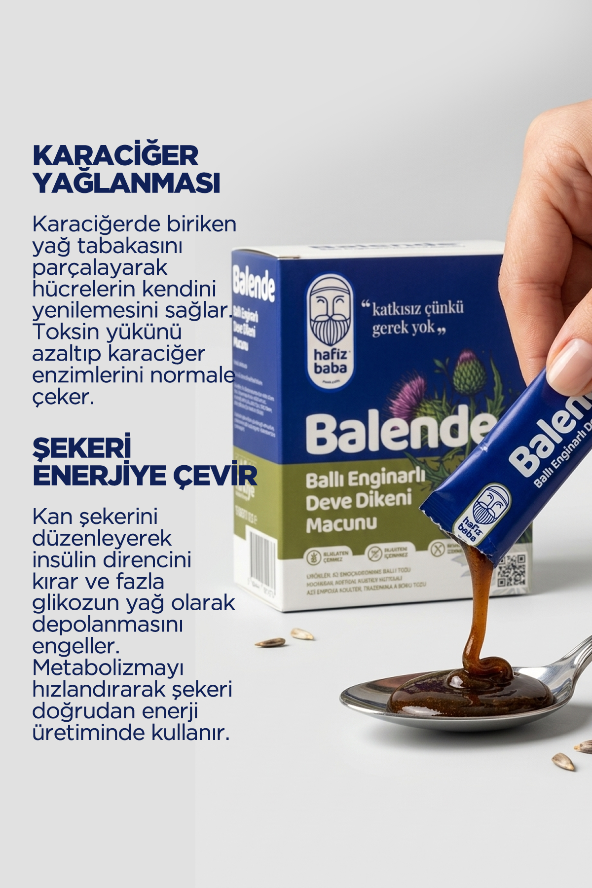 Hafızbaba BALENDE Ballı Enginarlı Deve Dikeni Macunu